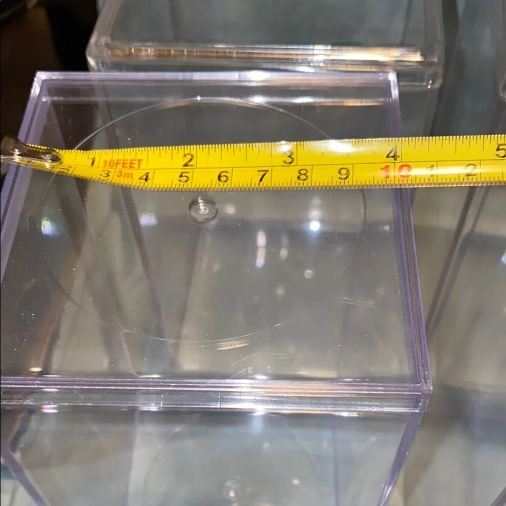 Vintage Clear Acrylic Storage Boxes